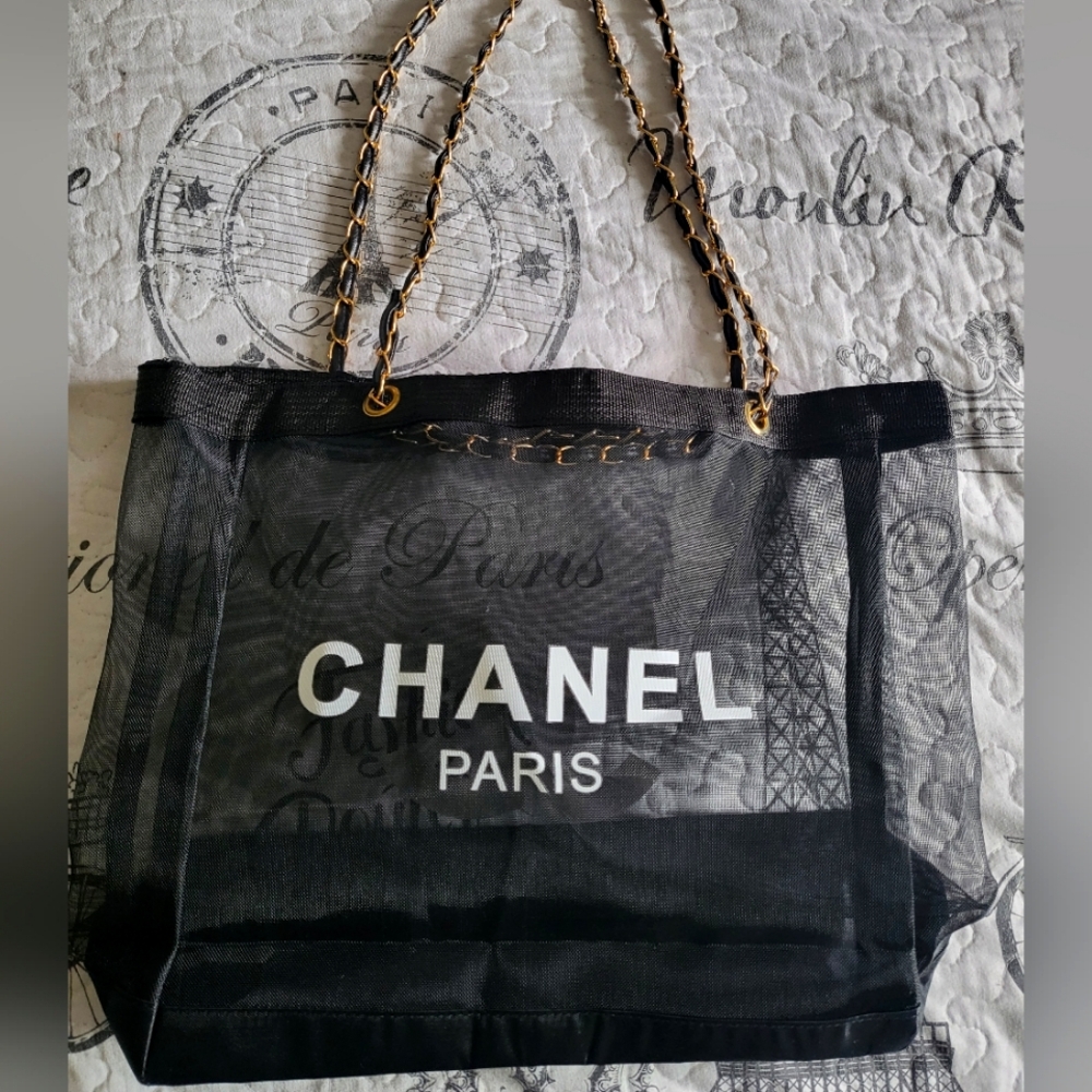 *** Chanel Paris BeautyTote Mesh Bag 😍😍😍 ***